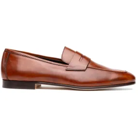 15-750-CGN Tippa Italian Calfskin Penny Loafers Cognac
