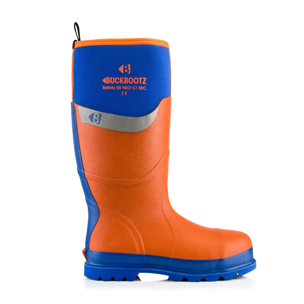 Buckbootz BBZ6000 Safety Wellington Boots Neoprene & Rubber Insulated Buckler Boots