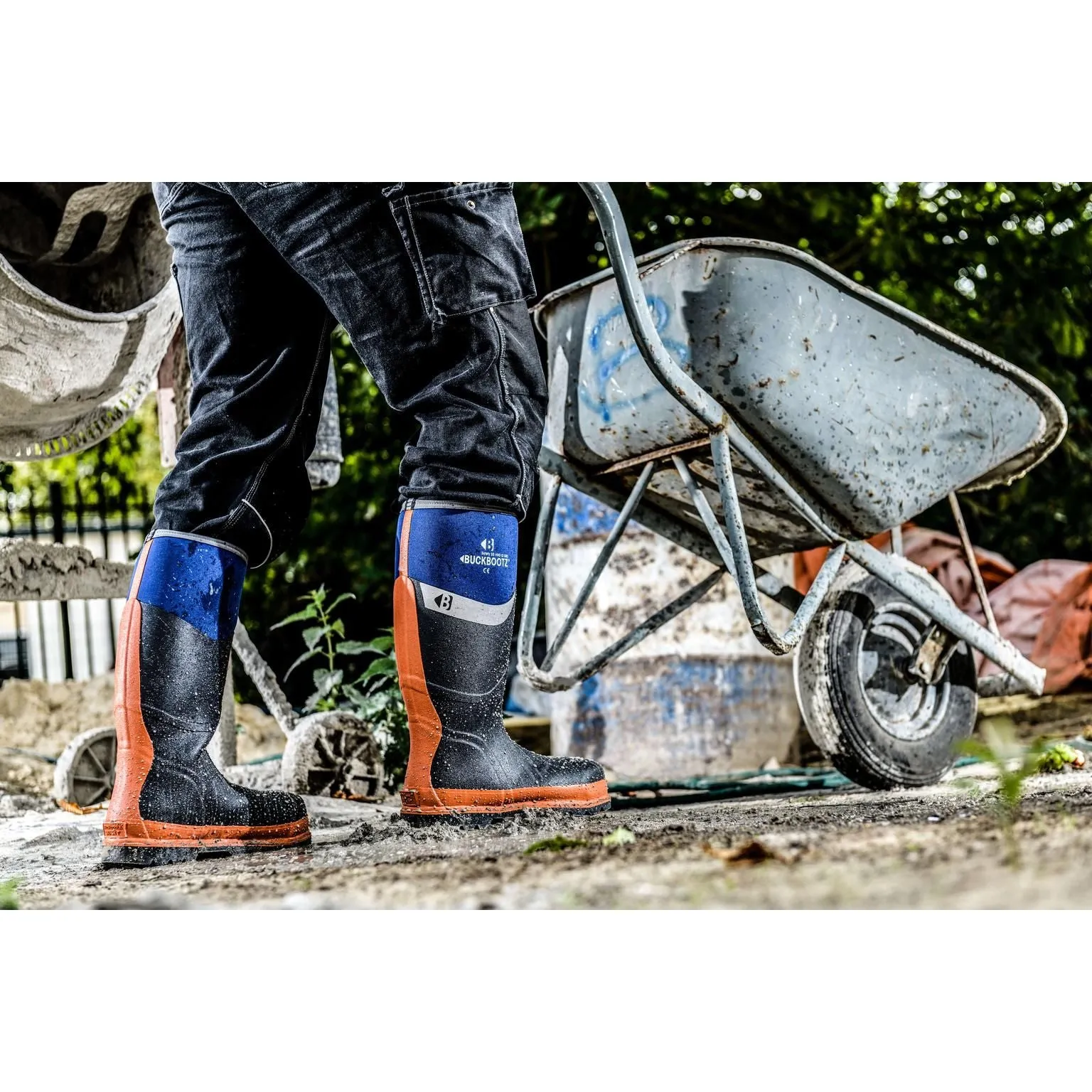 Buckbootz BBZ6000 Safety Wellington Boots Neoprene & Rubber Insulated Buckler Boots
