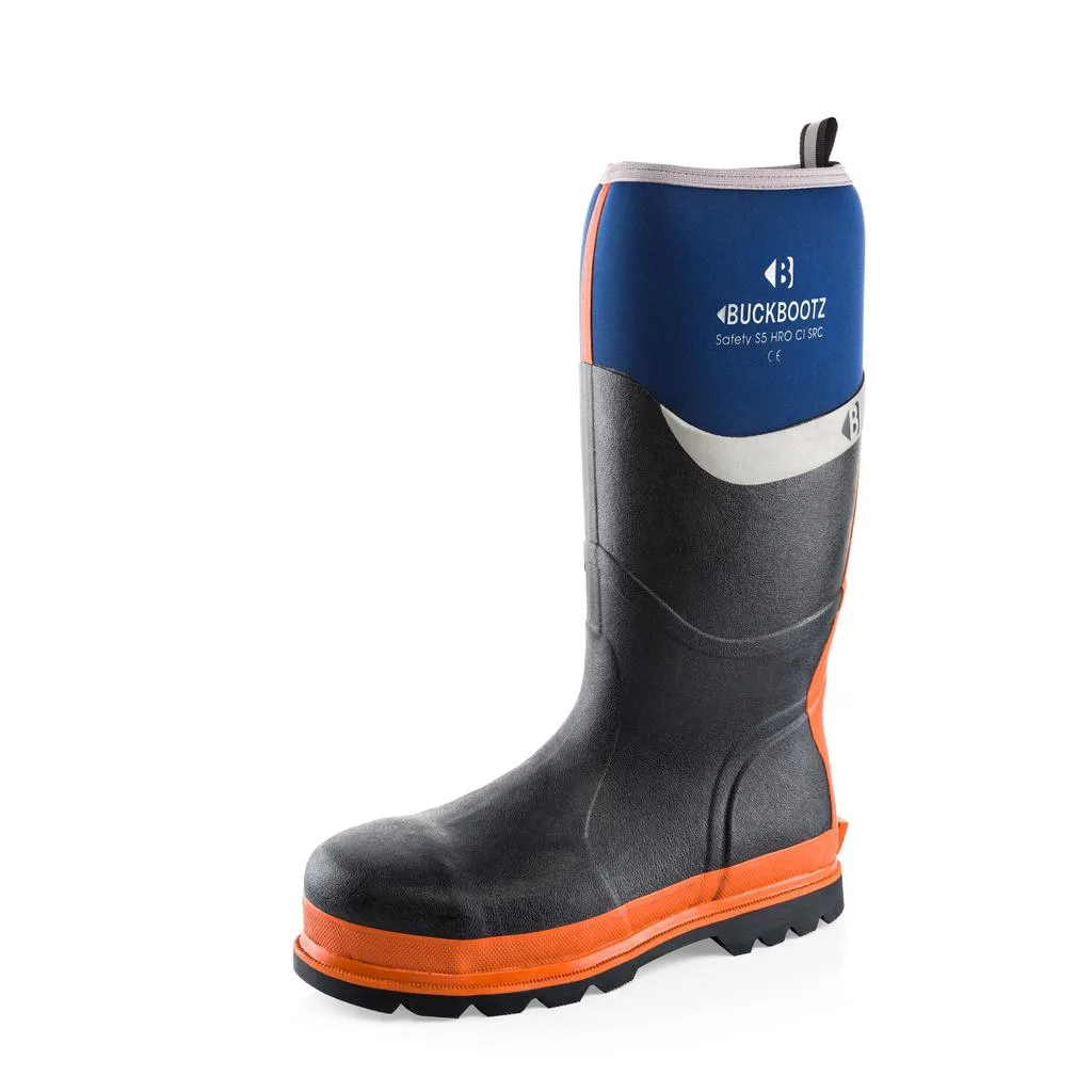 Buckbootz BBZ6000 Safety Wellington Boots Neoprene & Rubber Insulated Buckler Boots
