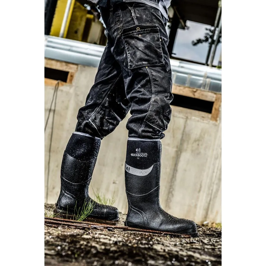 Buckbootz BBZ6000 Safety Wellington Boots Neoprene & Rubber Insulated Buckler Boots