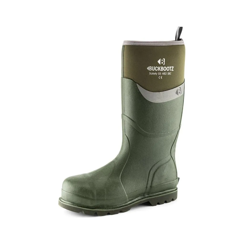 Buckbootz BBZ6000 Safety Wellington Boots Neoprene & Rubber Insulated Buckler Boots