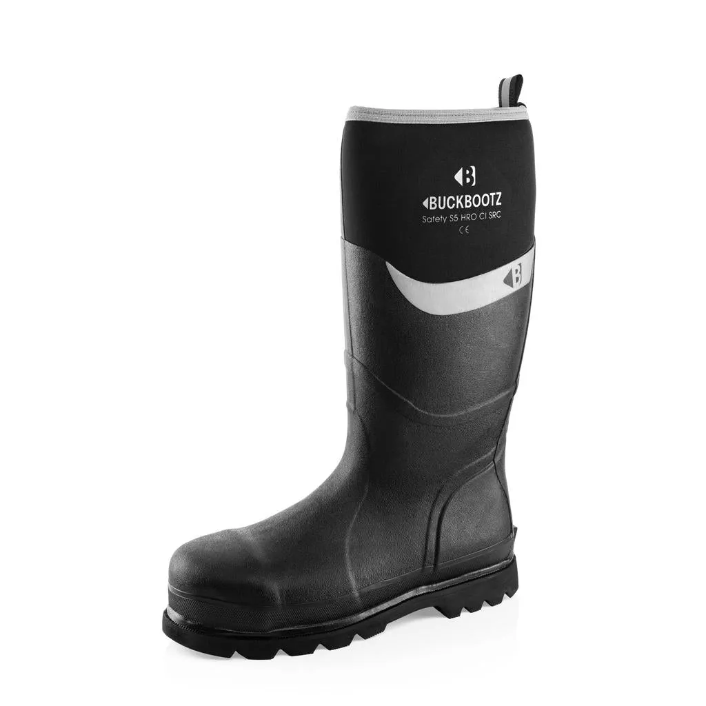 Buckbootz BBZ6000 Safety Wellington Boots Neoprene & Rubber Insulated Buckler Boots