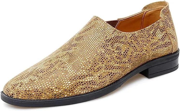 Formal Shoes Dress Oxford for Men Slip On Round Toe Faux Leather Breathable Oxford Shoes Non Slip Resistant Rubber Sole Anti-Slip Outdoor