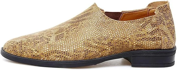 Formal Shoes Dress Oxford for Men Slip On Round Toe Faux Leather Breathable Oxford Shoes Non Slip Resistant Rubber Sole Anti-Slip Outdoor