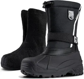 FREE SOLDIER Mens Snow Boots Insulated Waterproof Hiking Winter Shoes Nonslip Outdoor Ankle Cold Weather Boots
