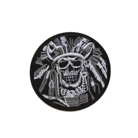 Gothic Patch Of Indian Skull / Stylish Embroidered Accessories / Alternative Fashion