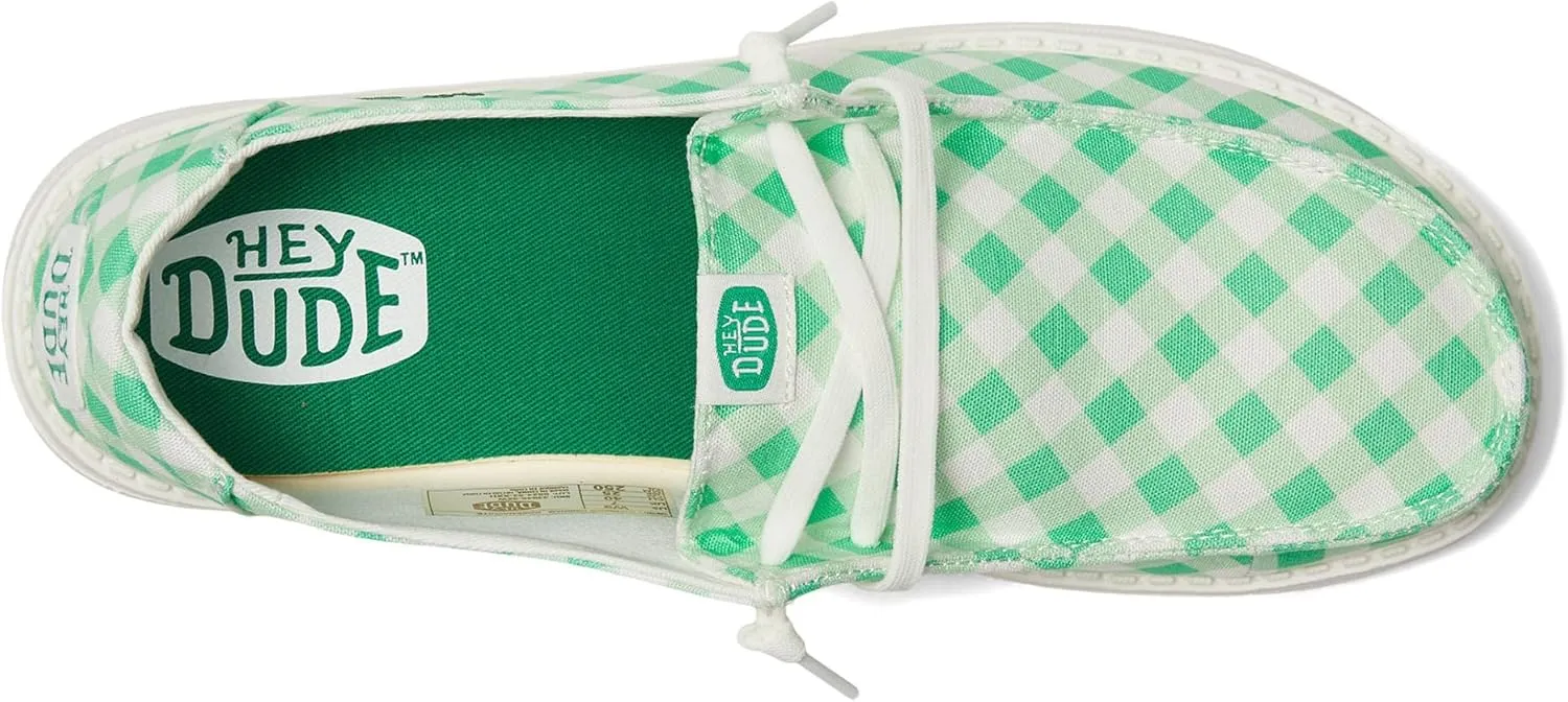 Hey Dude Women's Wendy Shamrock Gingham Loafer