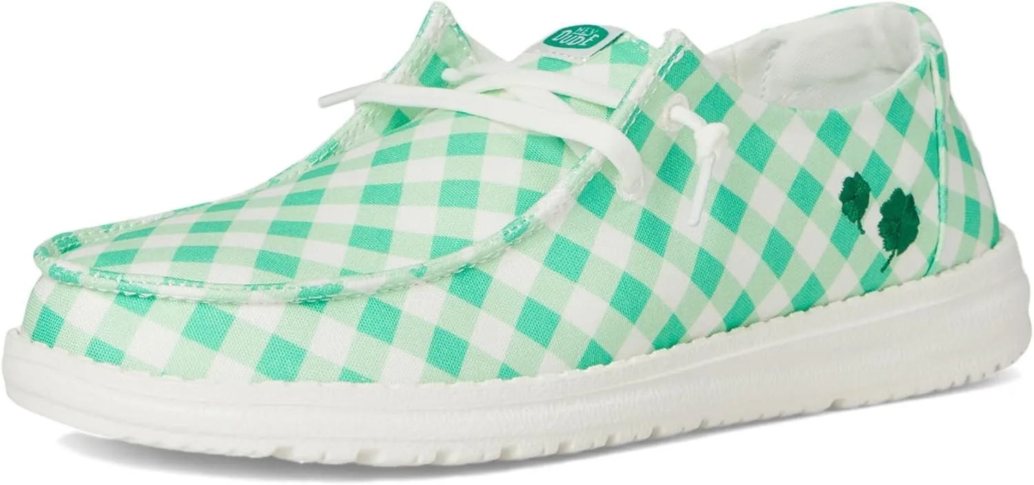 Hey Dude Women's Wendy Shamrock Gingham Loafer