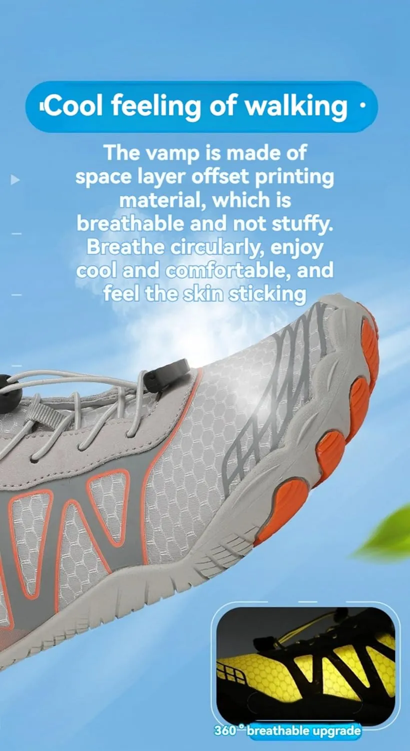 Hiking Footwear Barefoot Womens Shoes Women Men Healthy Non-Slip Unisex Grounded Footwear for Women with Neuropathy Walking Diabetic Shoes Wide Toe Box Sneakers Hike Water Shoe Quick-Dry Waterproof