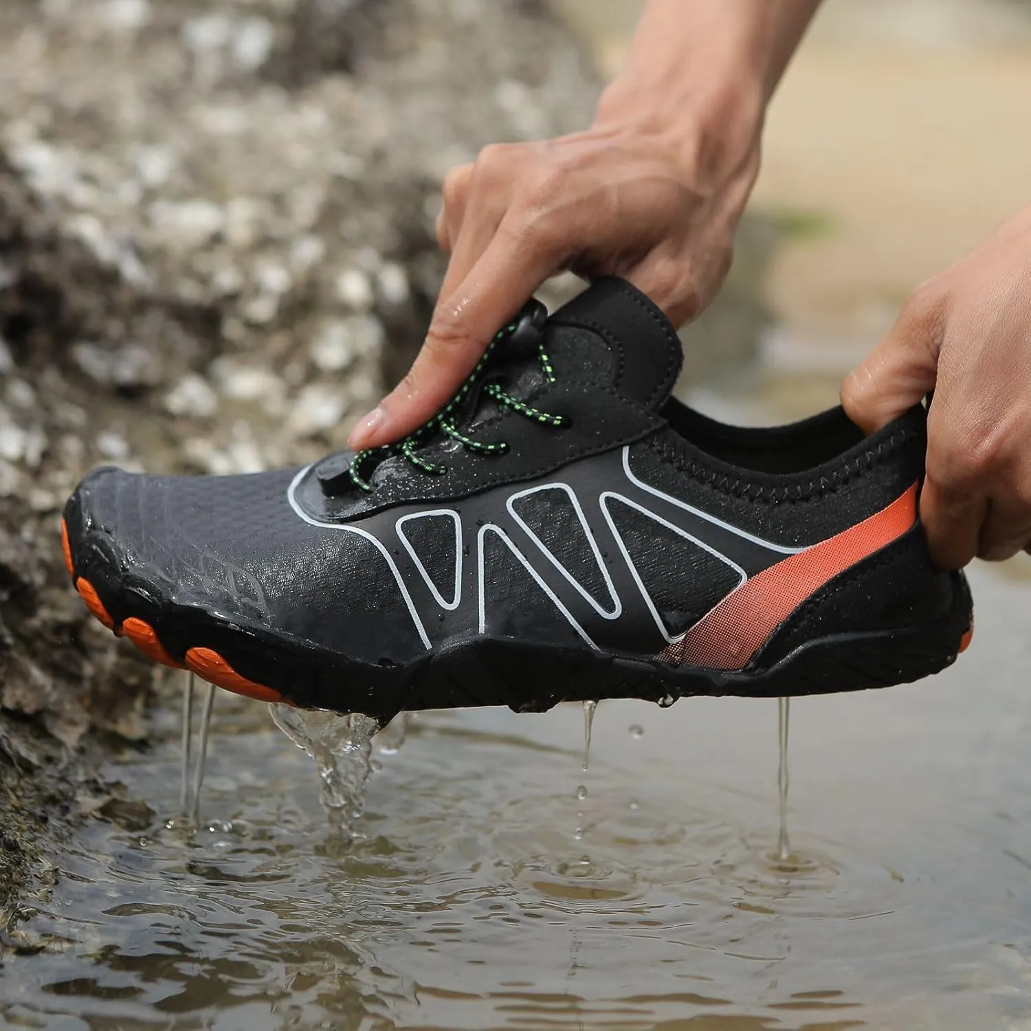 Hiking Footwear Barefoot Womens Shoes Women Men Healthy Non-Slip Unisex Grounded Footwear for Women with Neuropathy Walking Diabetic Shoes Wide Toe Box Sneakers Hike Water Shoe Quick-Dry Waterproof