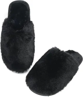Indoor Winter Scuff Slippers for Women, Adorable Warm Slippers