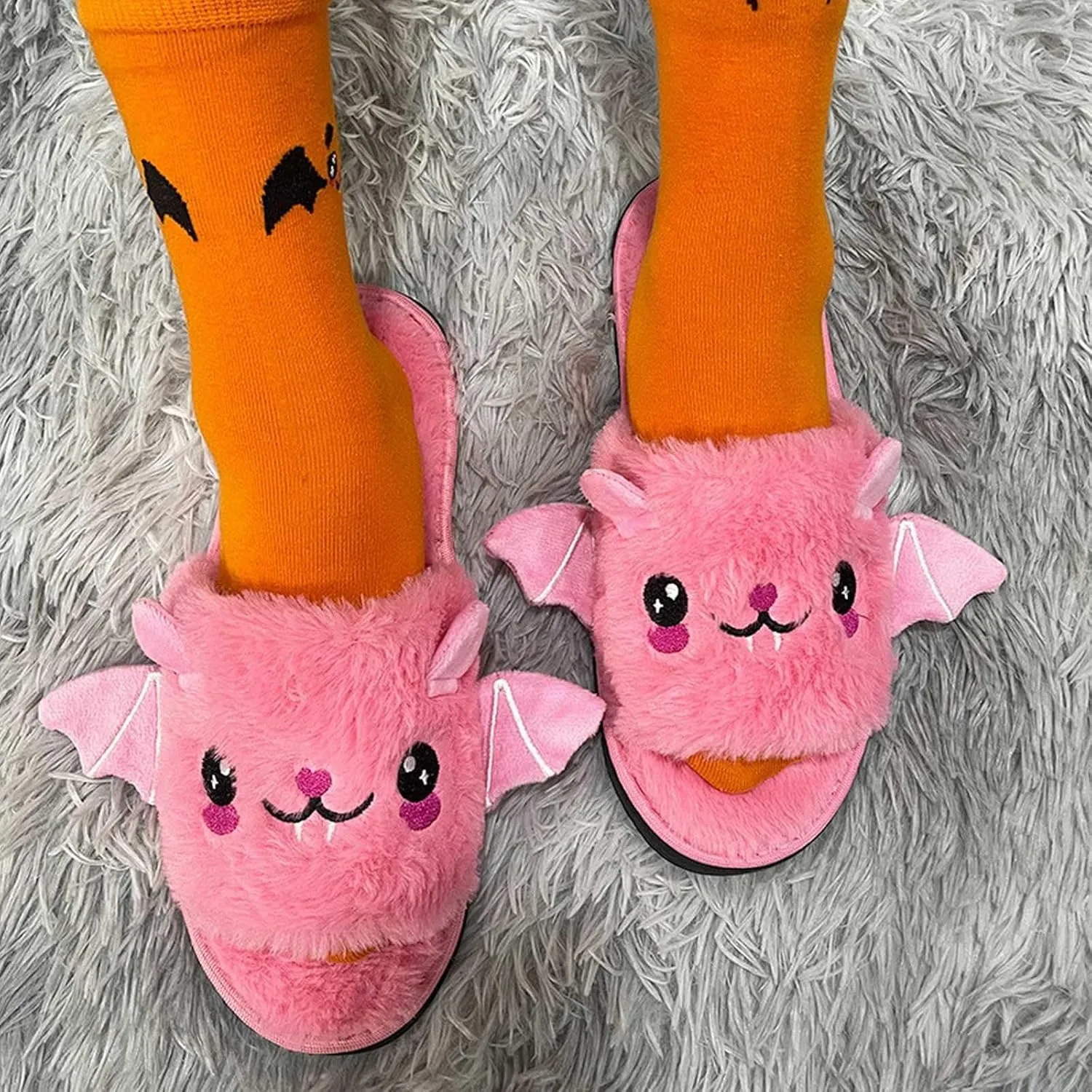 Kid Boys Girls House Slippers Fuzzy Slippers Party Indoor and Outdoor Slippers Slip On Bedroom Slippers