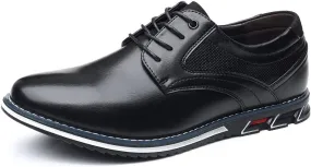 Mens Dress Shoes Breathable Business Oxford Derby Orthopedic Leather Shoes Casual Shoes Business Office Oxfords