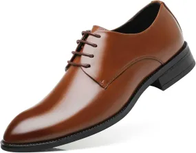 Men's Fashion Dress Shoes Lace Up Oxfords Classic Comfortable Formal Derby Business Dress Shoes for Men