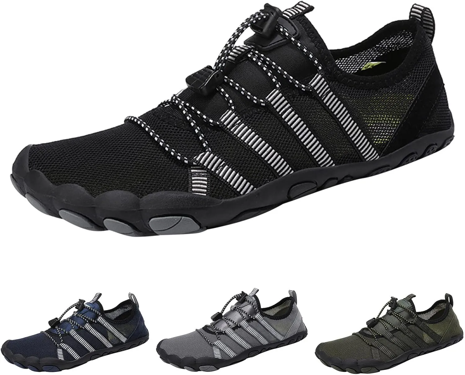 Mens Wading Shoes Outdoor Swim Sports Shoes Flat Breathable Quick-Dry Kayaking Shoe Grounded Hiking Footwear