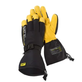 Nats WK980 Poly/Deerskin Insulated Work Gloves, Deerskin Palm, Adjustable Fit, 50% Primaloft® Insulation, Durable Polyester Shell, -40°F Rated | Sizes M-2XL