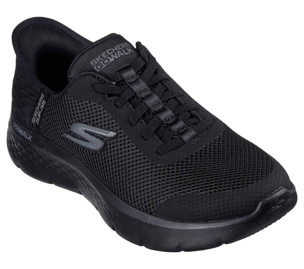Pantofi sport, dama, SKECHERS GO WALK FLEX-GRAND ENTRY 124836-BBK negru, textil
