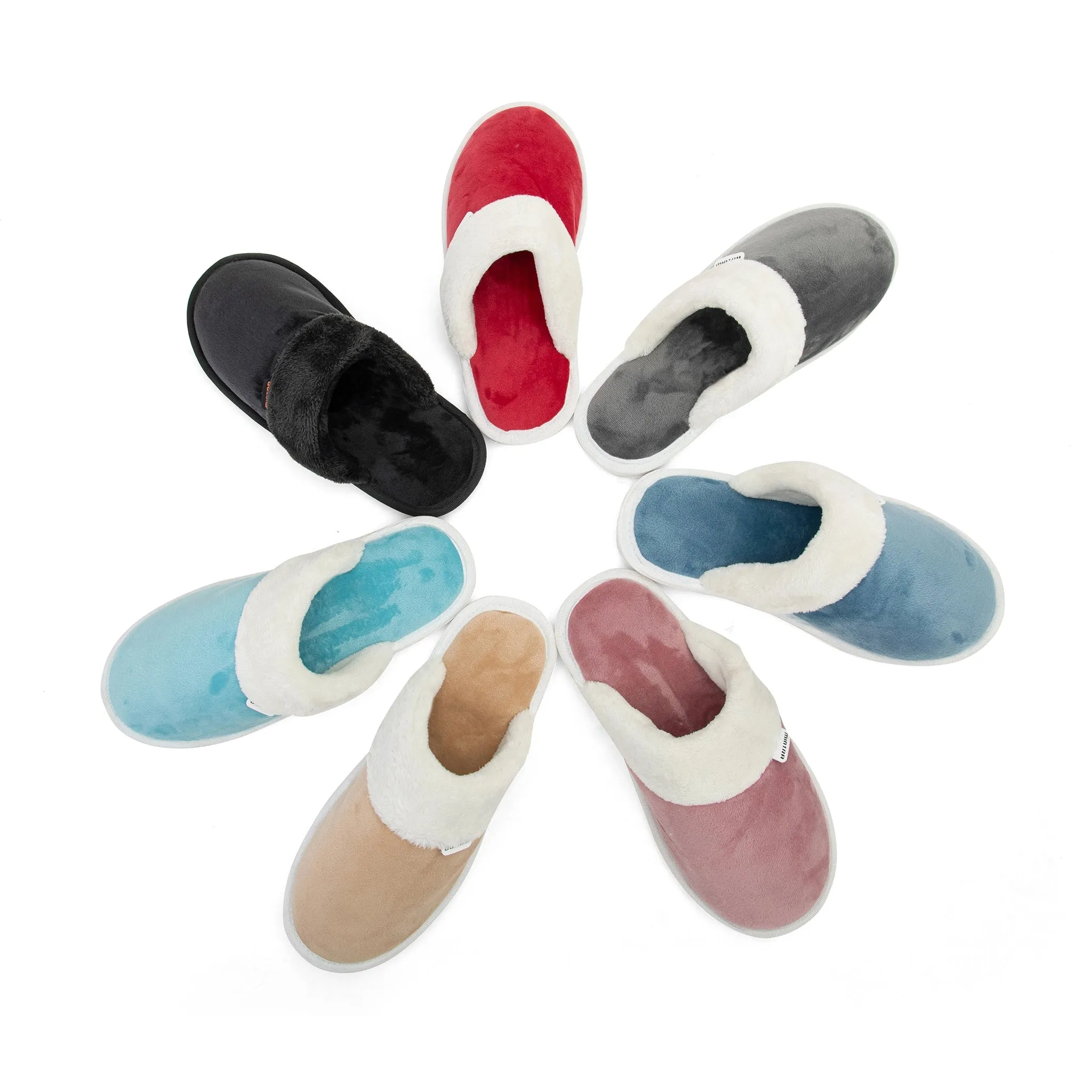Plain with Fur Winter Slipper - Kids