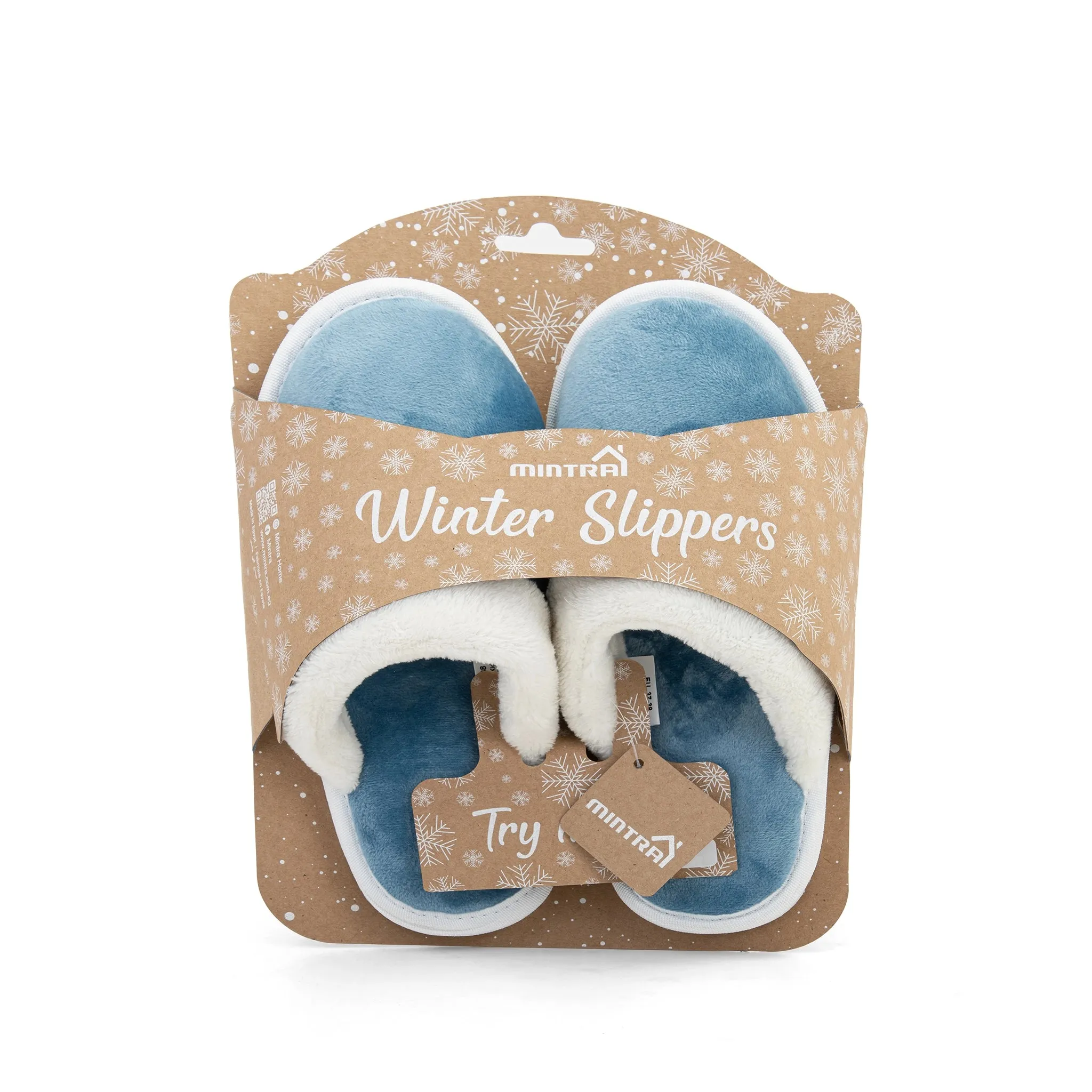 Plain with Fur Winter Slipper - Kids