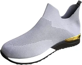 Shoes For Women Trendy Sneakers Slip On Running Walking Lightweight Gym Workout Tennis Shoes Breathable Fashion Sneakers