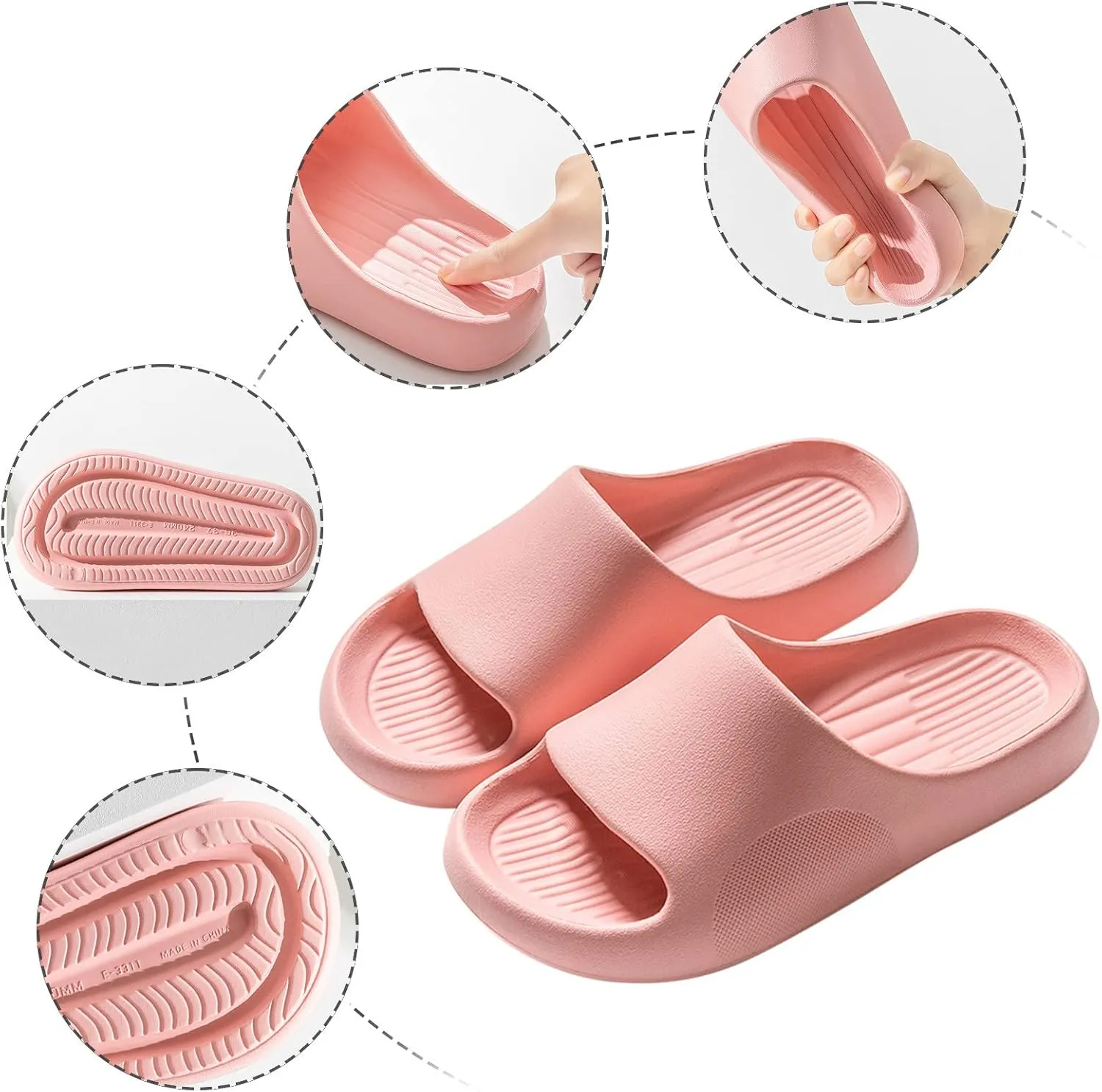 Shower Shoes Shower Sandals Men Sandals Slippers for Men Slippers Mens Open Toe Shoes Bathroom