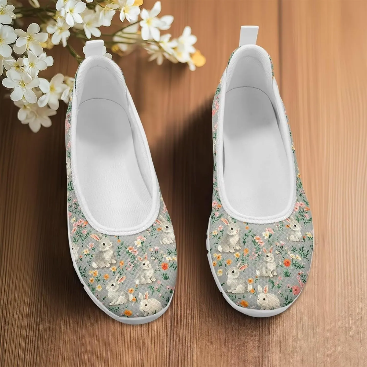 Slip On Casual Shoes Comfortable Lightweight Art Travel Shoes Ladies Flat Stylish Loafers SizeUS 6-11