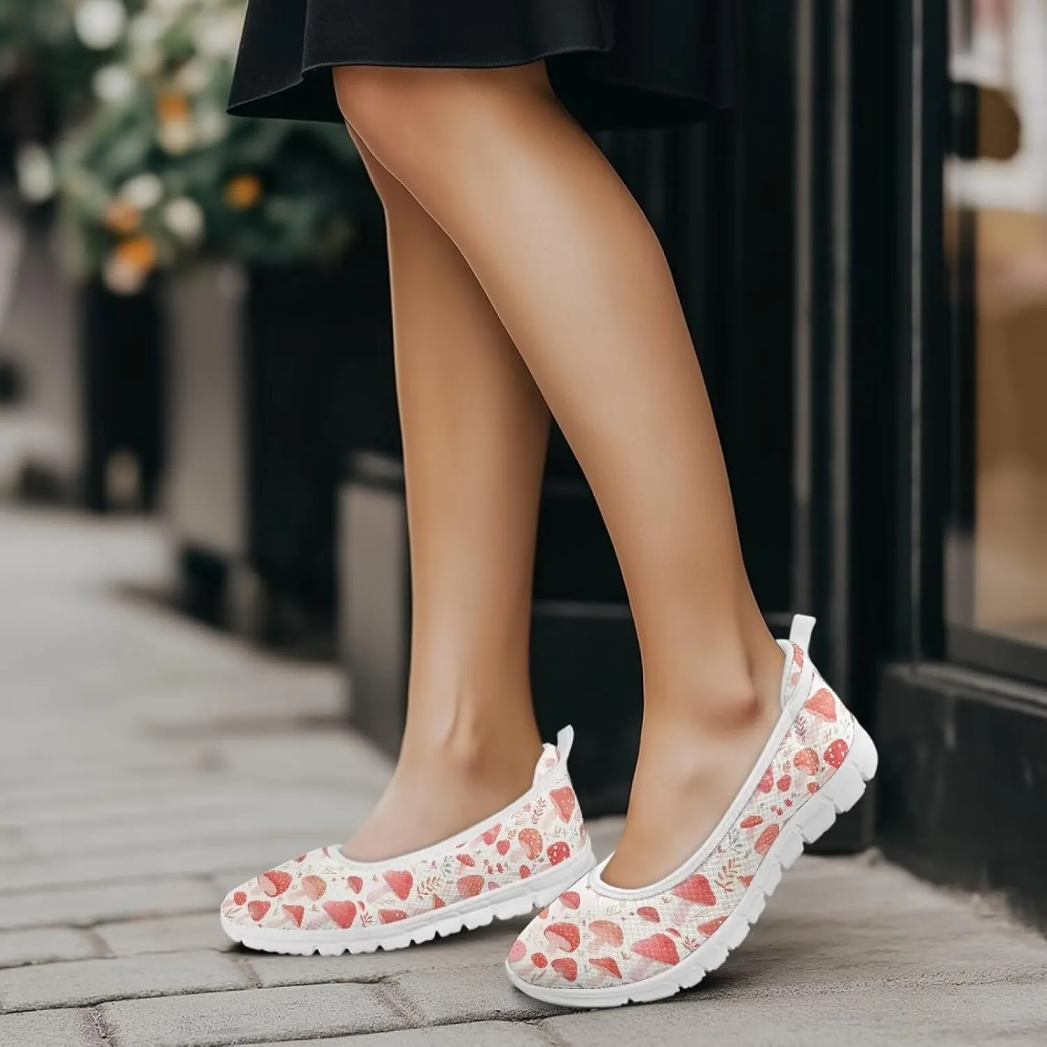 Slip On Casual Shoes Comfortable Lightweight Art Travel Shoes Ladies Flat Stylish Loafers SizeUS 6-11