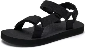 WateLves Men's Sandals Hiking-Sport-Sandals with Adjustable Webbing Lightweight Water-Athletic-Beach-Sandals for Walking-Fishing-Travel-Trekking-Camping