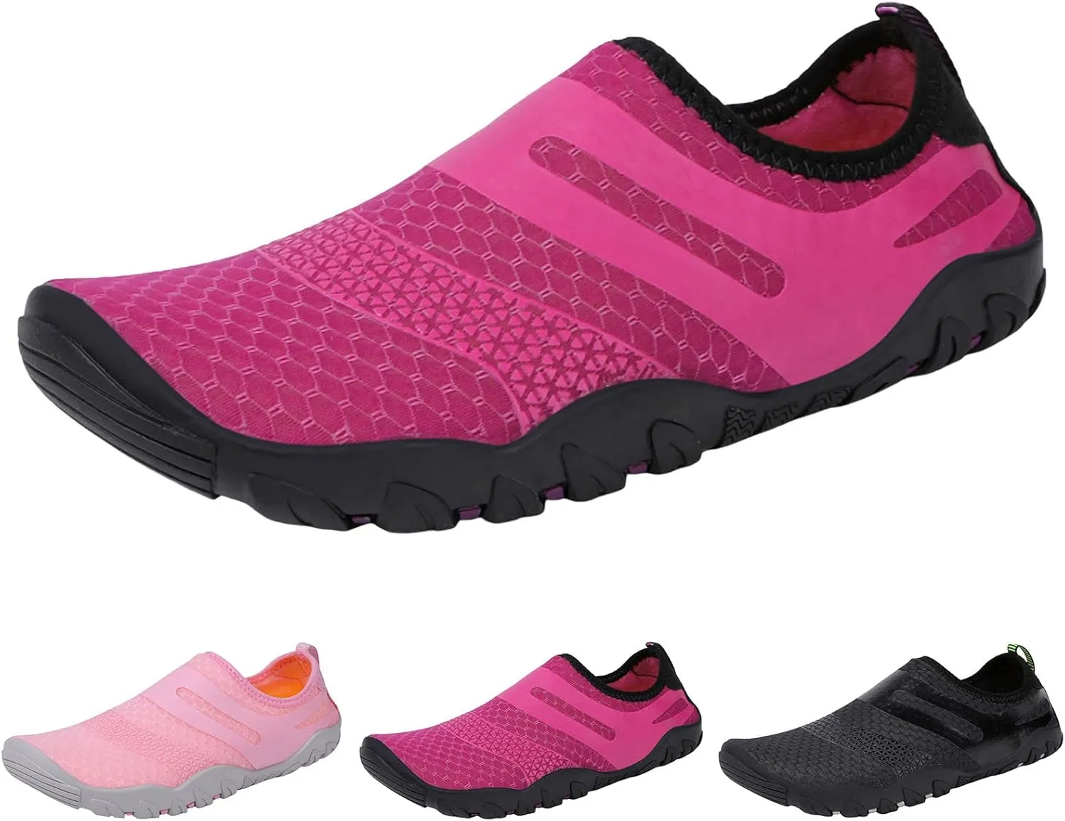 Water Shoes Men Wide Foot Extra Wide Large for Big Tall Men Water Shoes Barefoot Wide Water Shoes for Women Slip on Soft Beach Shoes for Beach Lake Pool Hiking Surfing Camping Size
