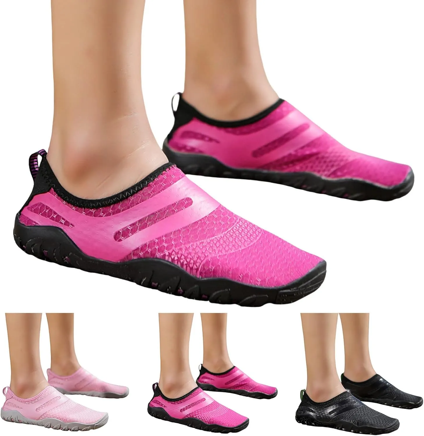 Water Shoes Men Wide Foot Extra Wide Large for Big Tall Men Water Shoes Barefoot Wide Water Shoes for Women Slip on Soft Beach Shoes for Beach Lake Pool Hiking Surfing Camping Size