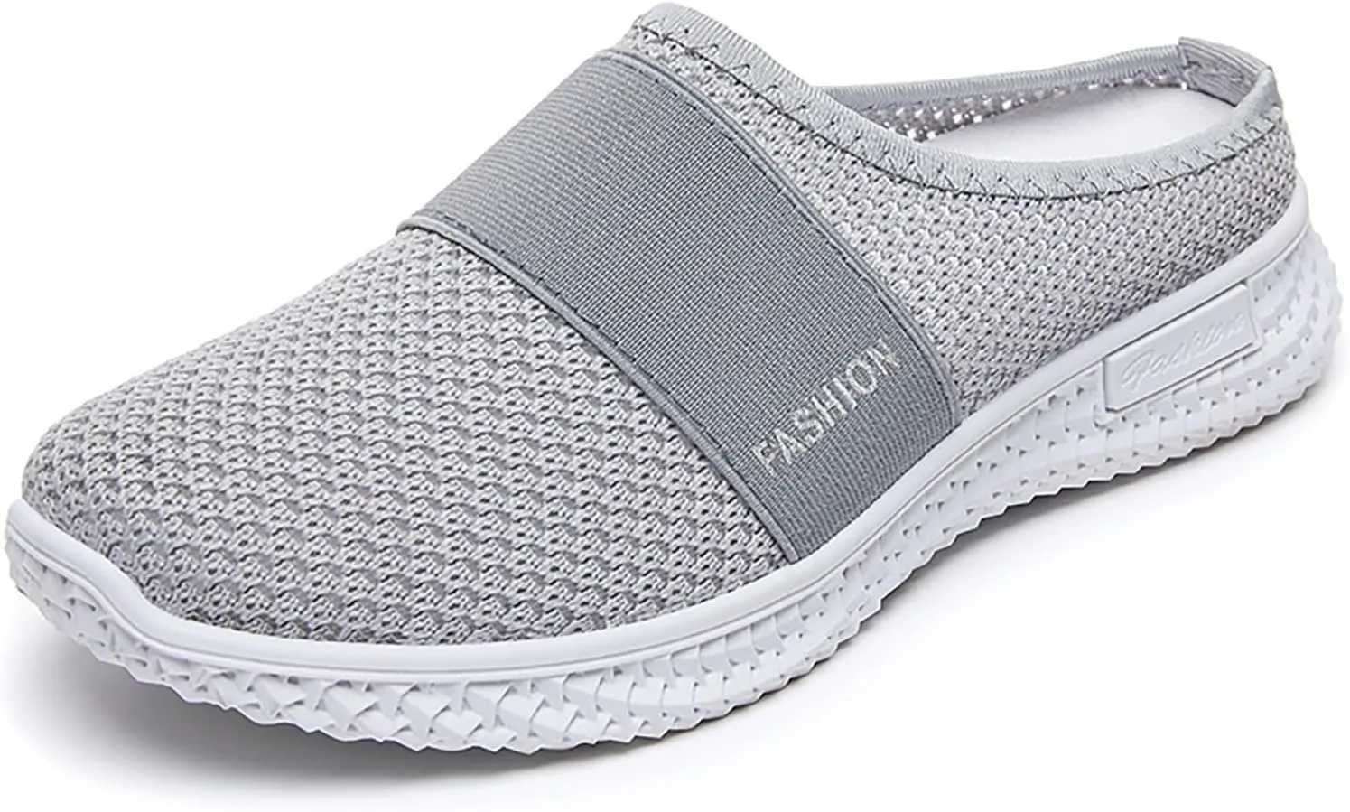 Women's Breathable Mesh Shoes Outdoor Hiking Shoes Fashion Loafers Slip-Ons Slippers Walking Sneakers Open Back Slip On Air Cushion Lightweight Beach Sandals Mules Clogs for Women Men