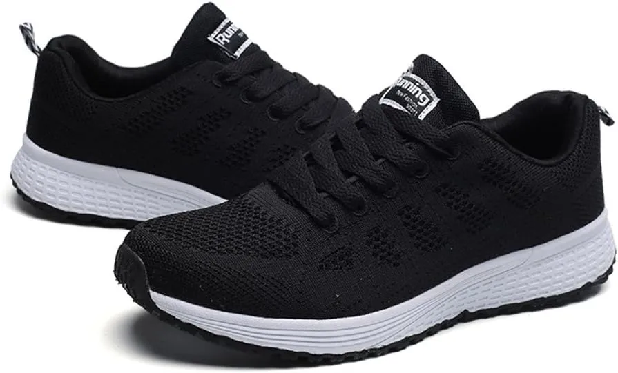 Women’s Supportive Running Shoe Fashion Women's Running Shoes Mesh Flat Shoes Casual Straps Sneaker